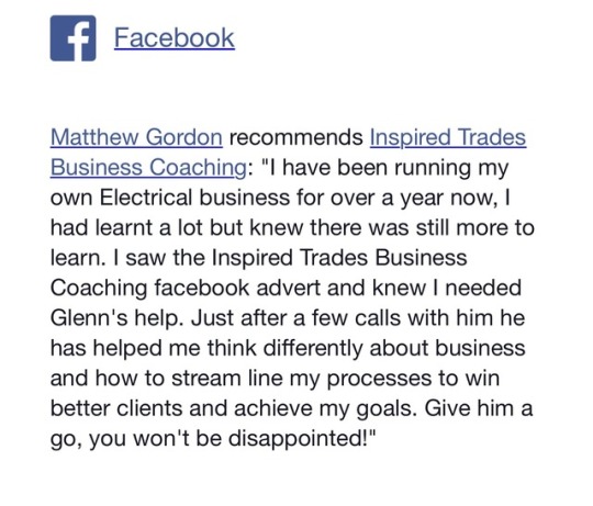 One of our Coaching Clients 👍🏼 Thanks Matt! photo